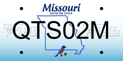 QTS02M Missouri License Plate