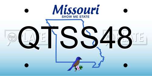 QTSS48 Missouri License Plate