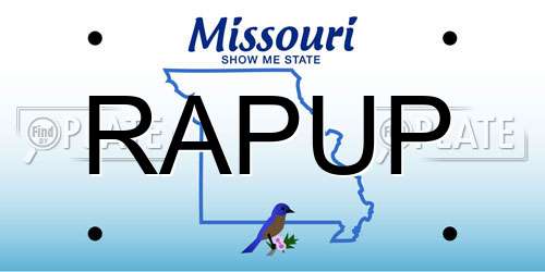 RAPUP Missouri License Plate