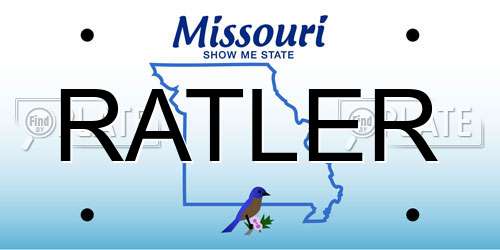 RATLER Missouri License Plate