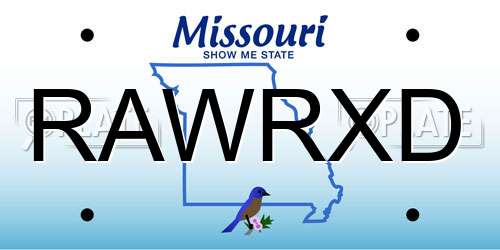 RAWRXD Missouri License Plate