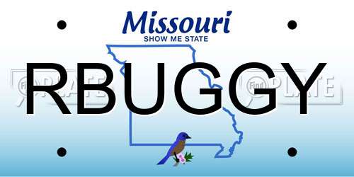 RBUGGY Missouri License Plate