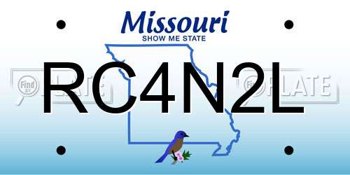 RC4N2L Missouri License Plate