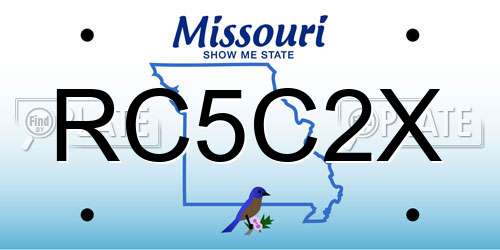 RC5C2X Missouri License Plate
