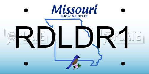 RDLDR1 Missouri License Plate