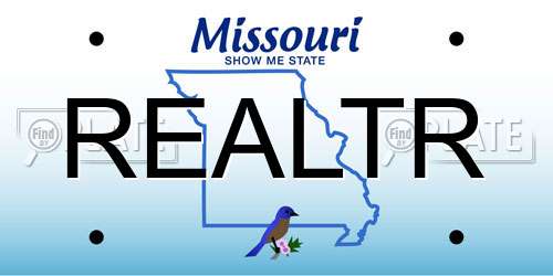 REALTR Missouri License Plate