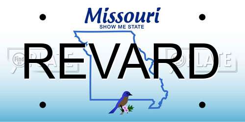 REVARD Missouri License Plate
