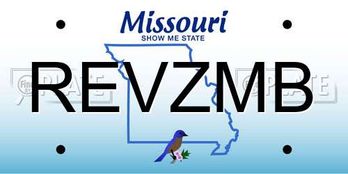 REVZMB Missouri License Plate