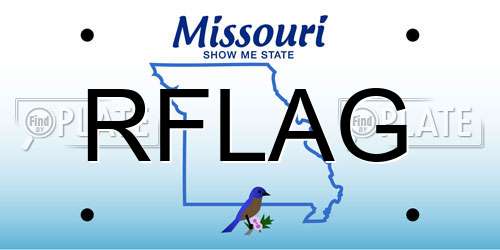 RFLAG Missouri License Plate
