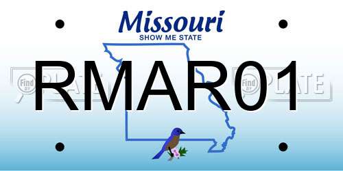 RMAR01 Missouri License Plate
