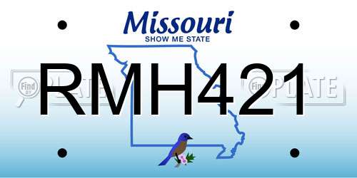 RMH421 Missouri License Plate