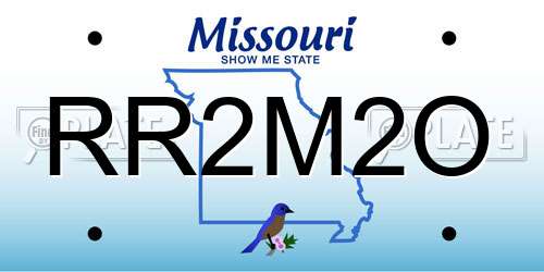 RR2M2O Missouri License Plate