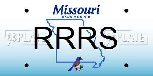RRRS Missouri License Plate