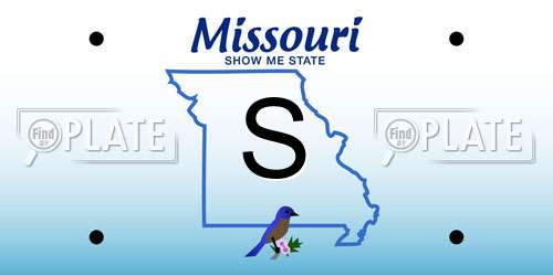 S Missouri License Plate
