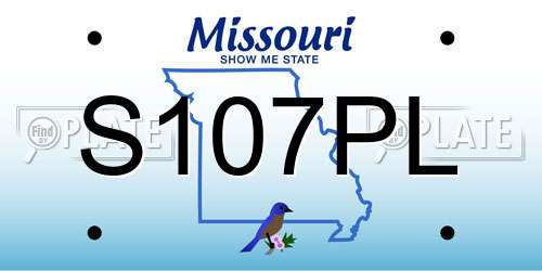 S107PL Missouri License Plate
