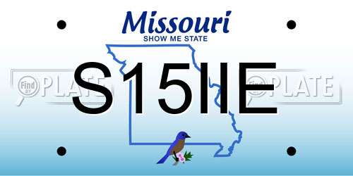 S15IIE Missouri License Plate