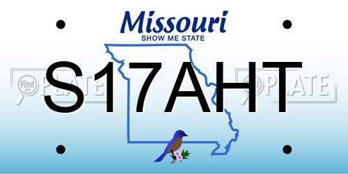 S17AHT Missouri License Plate