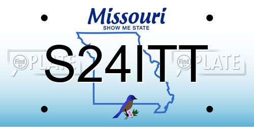 S24ITT Missouri License Plate