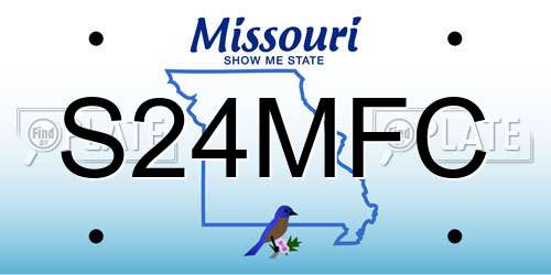S24MFC Missouri License Plate