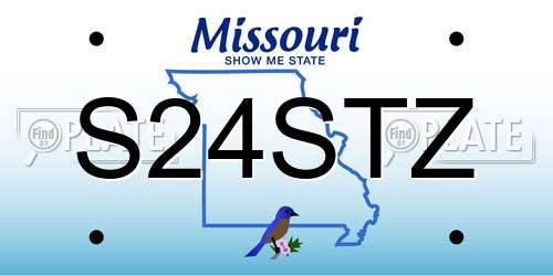 S24STZ Missouri License Plate