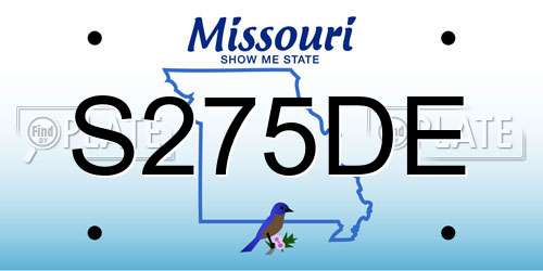 S275DE Missouri License Plate