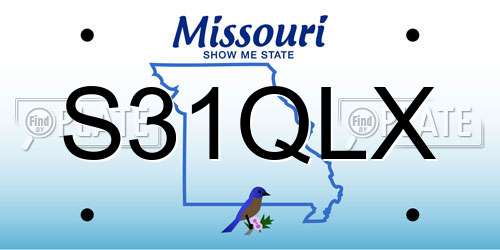 S31QLX Missouri License Plate