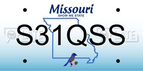 S31QSS Missouri License Plate