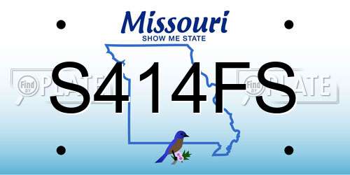 S414FS Missouri License Plate