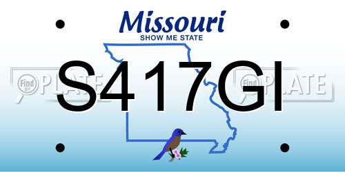 S417GI Missouri License Plate