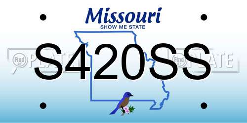 S420SS Missouri License Plate