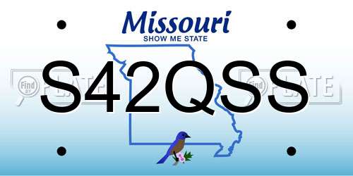 S42QSS Missouri License Plate