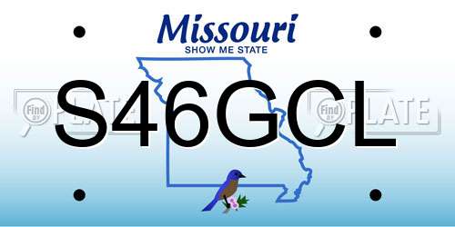 S46GCL Missouri License Plate