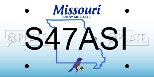S47ASI Missouri License Plate