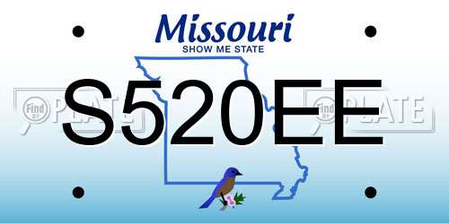 S520EE Missouri License Plate