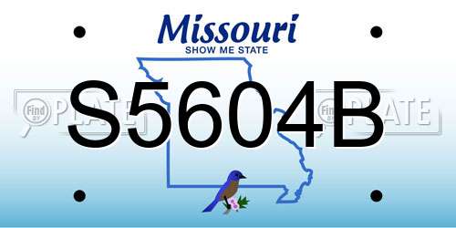 S5604B Missouri License Plate