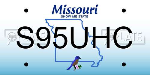 S95UHC Missouri License Plate