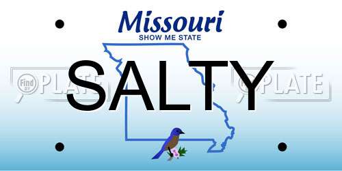 SALTY Missouri License Plate