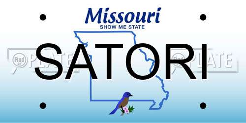 SATORI Missouri License Plate