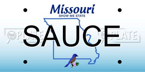 SAUCE Missouri License Plate