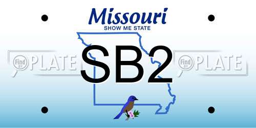 SB2 Missouri License Plate