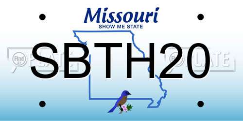 SBTH20 Missouri License Plate