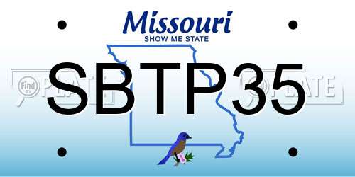 SBTP35 Missouri License Plate