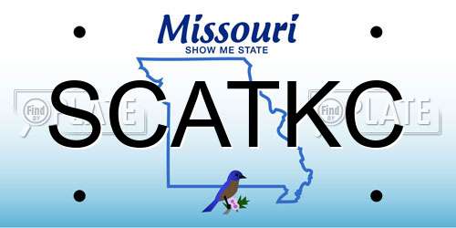 SCATKC Missouri License Plate