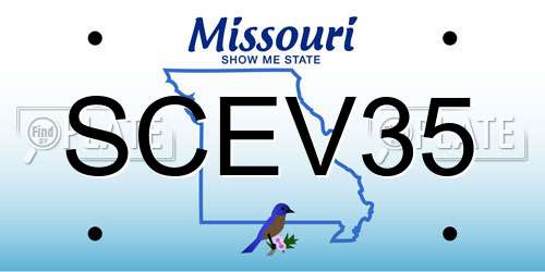 SCEV35 Missouri License Plate
