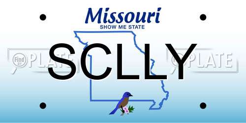 SCLLY Missouri License Plate