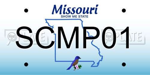 SCMP01 Missouri License Plate