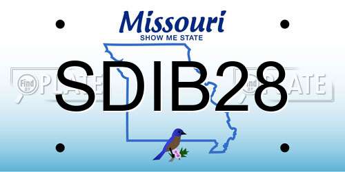 SDIB28 Missouri License Plate