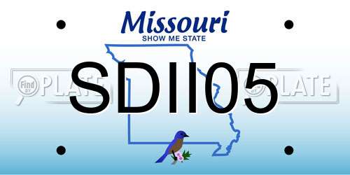 SDII05 Missouri License Plate