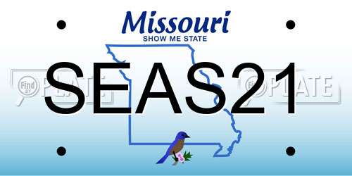 SEAS21 Missouri License Plate