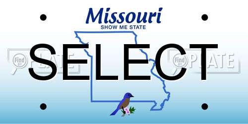 SELECT Missouri License Plate